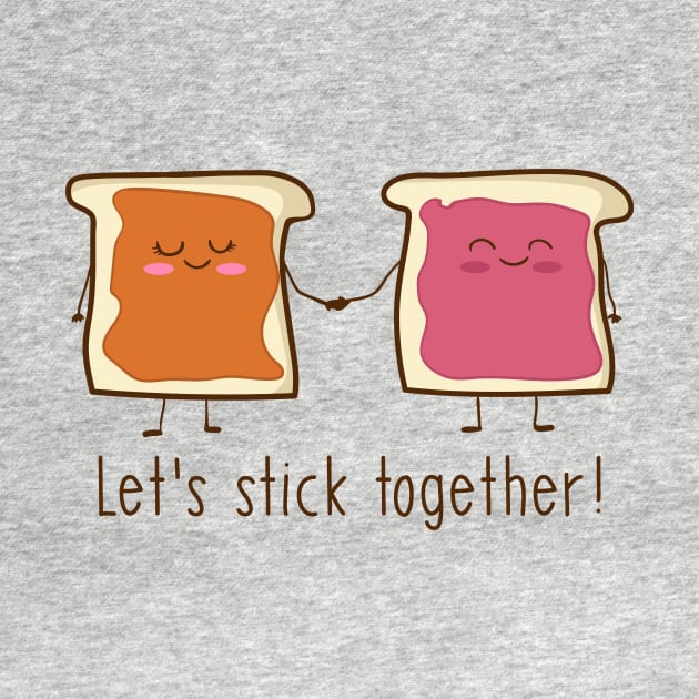 Peanut Butter and Jelly - Let's Stick Together! by Dreamy Panda Designs